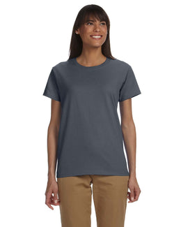 Gildan Ladies Ultra Cotton Heavyweight T-Shirt G200L | Charcoal - Front