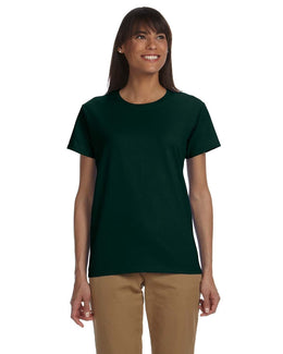 Gildan Ladies Ultra Cotton Heavyweight T-Shirt G200L | Forest Green - Front
