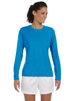 Gildan Ladies 4.5 oz. Performance Long Sleeve T-Shirt G424L | Sapphire - Front