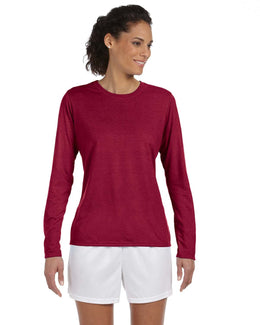 Gildan Ladies 4.5 oz. Performance Long Sleeve T-Shirt G424L | Cardinal Red - Front