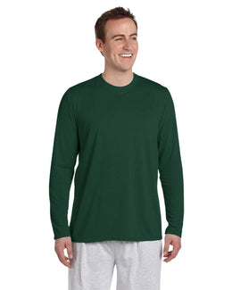 Gildan 4.5 oz. Performance Long Sleeve T-Shirt G424 | Forest Green - Front
