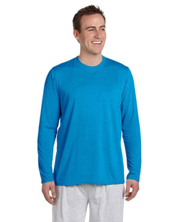 Gildan 4.5 oz. Performance Long Sleeve T-Shirt G424 | Sapphire - Front