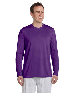 Gildan 4.5 oz. Performance Long Sleeve T-Shirt G424 | Purple - Front