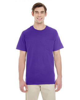 Gildan Pocket T-Shirt G530 | Purple - Front
