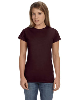 Gildan Ladies SoftStyle T-Shirt G640L | Dark Chocolate - Front