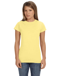 Gildan Ladies SoftStyle T-Shirt G640L | Cornsilk - Front