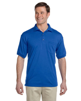 Gildan DryBlend 50/50 Jersey Knit Pocket Polo Shirt G890 | Royal - Front