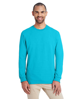 Gildan Hammer Long Sleeve T-Shirt H400 | Lagoon Blue - Front