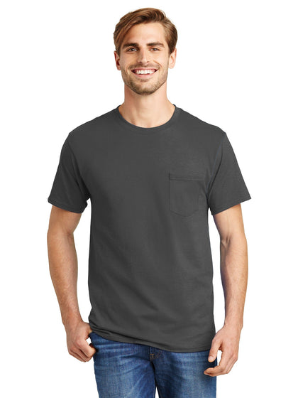 Hanes Authentic-T Pocket T-Shirt – CheapesTees