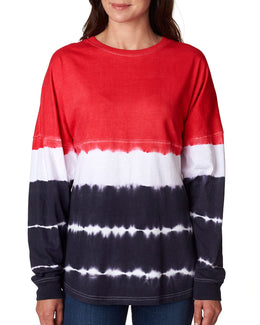 J America Adult Game Day Jersey JA8229 | Red/ Navy - Front