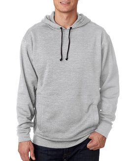 J America Adult Cosmic Poly Fleece Hood JA8613 | Ice Fleck - Front
