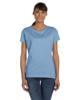 Fruit of the Loom Ladies Heavy Cotton T-Shirt L3930R | Light Blue - Front