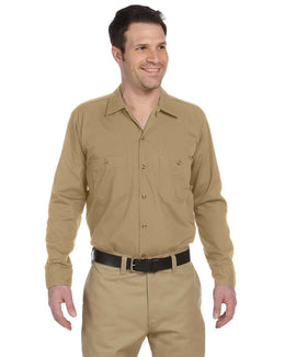 Dickies Industrial Long Sleeve Work Shirt LL535 | Desert Sand - Front