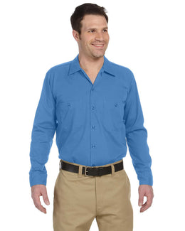 Dickies Industrial Long Sleeve Work Shirt LL535 | Light Blue - Front