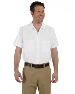 Dickies Industrial Short Sleeve Work Shirt LS535 | White - Front