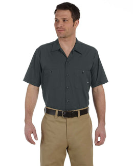 Dickies Industrial Short Sleeve Work Shirt LS535 | Charcoal - Front
