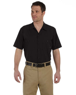Dickies Industrial Short Sleeve Work Shirt LS535 | Black - Front