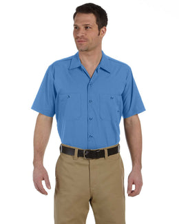 Dickies Industrial Short Sleeve Work Shirt LS535 | Light Blue - Front