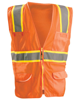 OccuNomix Mesh Surveyor Vest LUXATR | Orange - Front
