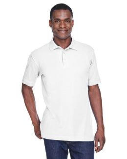 Harriton Blend-Tek Polo Shirt M280 | White - Front