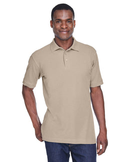Harriton Blend-Tek Polo Shirt M280 | Stone - Front