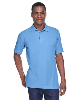 Harriton Blend-Tek Polo Shirt M280 | Lt College Blue - Front