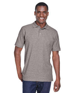 Harriton Blend-Tek Polo Shirt M280 | Grey Heather - Front