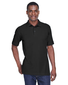 Harriton Blend-Tek Polo Shirt M280 | Black - Front
