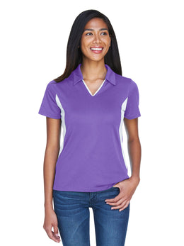 Harriton Ladies Side Block Micro-Pique Polo Shirt