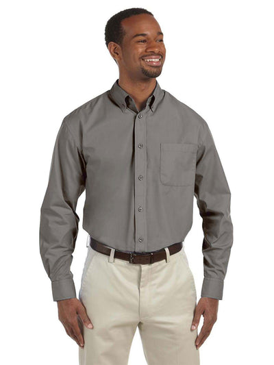 Harriton Mens Essential Poplin Shirt