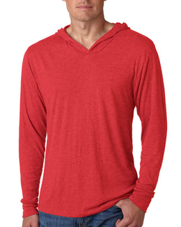 Next Level Unisex Triblend Long Sleeve Hoodie N6021 | Vintage Red - Front