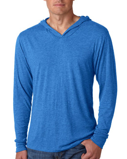 Next Level Unisex Triblend Long Sleeve Hoodie N6021 | Vintage Royal - Front