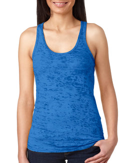 Next Level Ladies Burnout Racerback Tank N6533 | Royal - Front