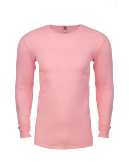 Next Level Mens Blended Thermal Tee N8201 | Light Pink - Front