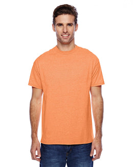 Hanes Unisex X-Temp Performance T-Shirt P4200 | Neon Orange Hthr - Front
