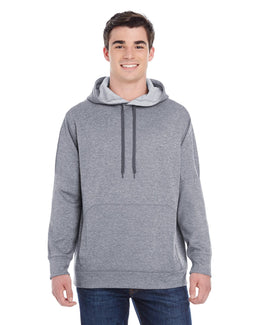 Champion Adult Performance Fleece Pullover Hood S220 | Slate Gray Hthr - Front