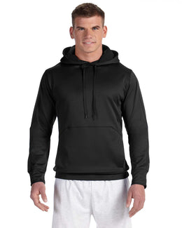 Champion Adult Performance Fleece Pullover Hood S220 | Black/ Black - Front