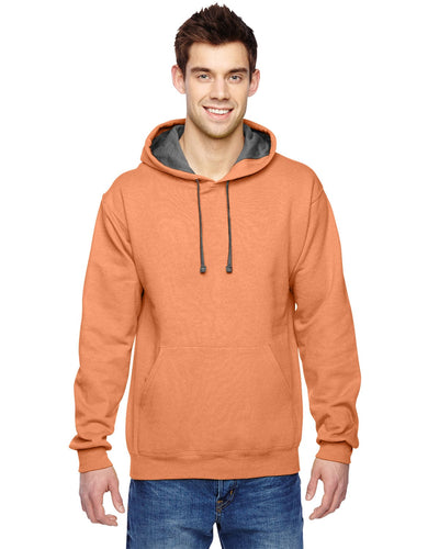 Fruit of the Loom Sofspun Hooded Sweatshirt SF76R | Orange Sherbet - Front