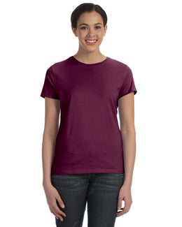 Hanes Ladies Classic Fit Tee SL04 | Maroon - Front