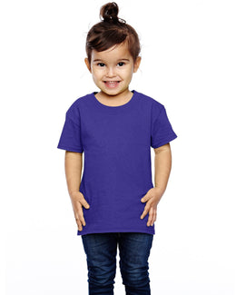 Fruit of the Loom Toddler 100% Heavy Cotton T-Shirt T3930 | Purple - Front