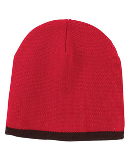 Big Accessories Knit Cap TNT | Red/ Black - Front