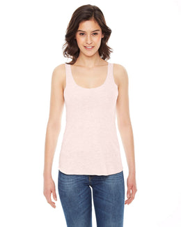 American Apparel Ladies Triblend Racerback Tank TR308W | Tri Creole Pink - Front
