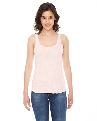 American Apparel Ladies Triblend Racerback Tank TR308W | Tri Creole Pink - Front