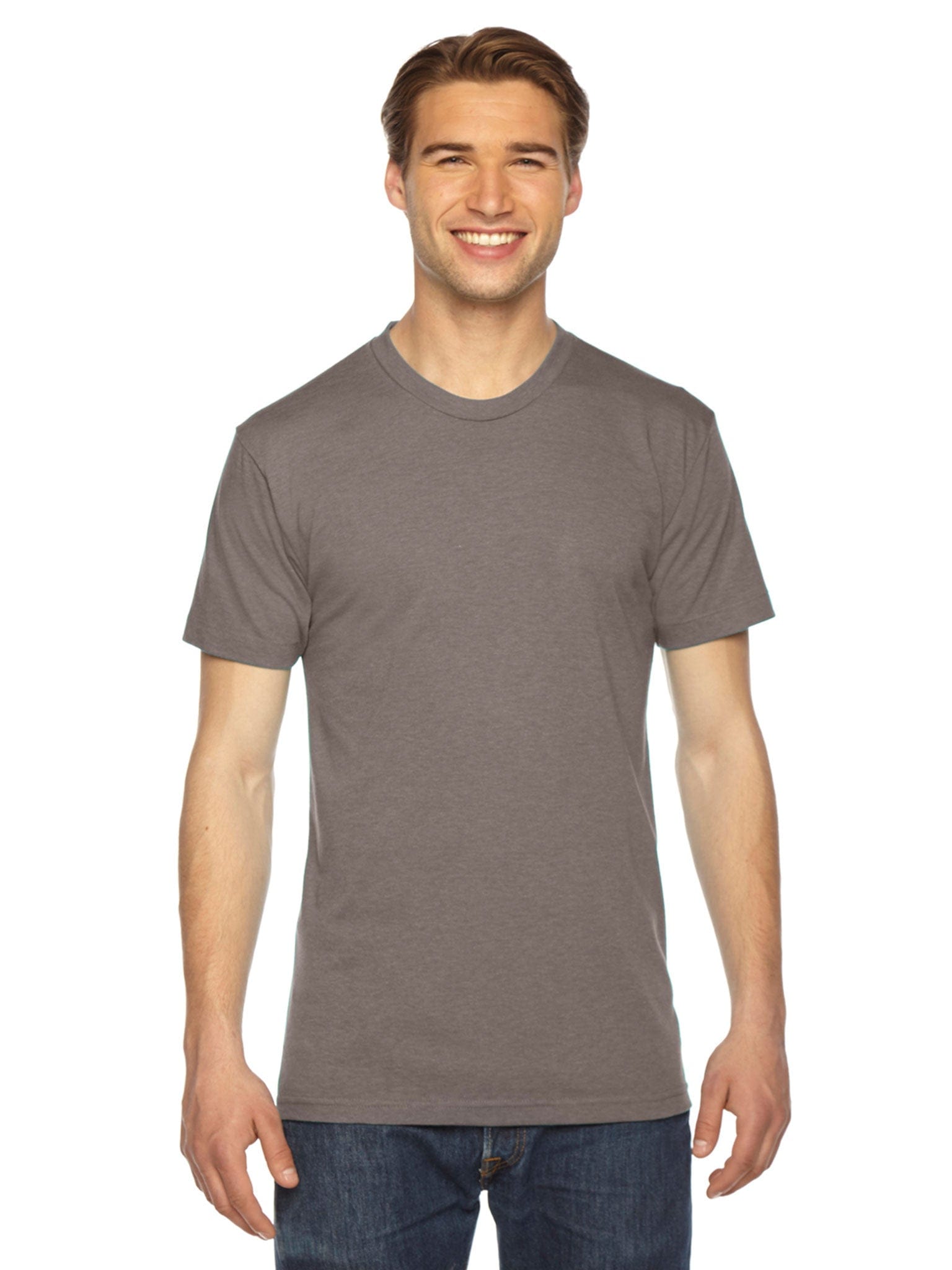 American Apparel Unisex Triblend Short Sleeve Track T-Shirt | Tri