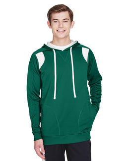 Team 365 Mens Elite Performance Hoodie TT30 | Sp Forest/ White - Front