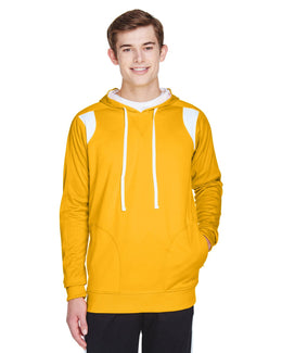 Team 365 Mens Elite Performance Hoodie TT30 | Sp Ath Gold/ Wht - Front