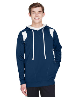 Team 365 Mens Elite Performance Hoodie TT30 | Sp Dk Navy/ Wht - Front