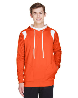 Team 365 Mens Elite Performance Hoodie TT30 | Sp Orange/ White - Front