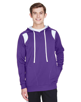 Team 365 Mens Elite Performance Hoodie TT30 | Sp Purple/ White - Front