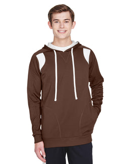 Team 365 Mens Elite Performance Hoodie TT30 | Sport Dark Brown - Front